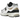 New Balance 2002R White Black Gold Metallic sneakers i vinklad profil med vit mesh, svarta och gyllene detaljer samt snören