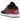 Jordan 1 Low Bred Twist sneakers i en klassisk sidoprofil med röd och svart läderöverdel, svarta skosnören och vit mellansula