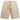 Fear of God Essentials Classic Fleece Sweatshort Timber sneakers i en avslappad vinkel med mjukt fleecematerial och elastisk midja