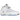 Jordan 5 Retro White Metallic sneakers i sidoprofil med vit ovandel i läder, reflekterande plös och ikoniska metalliska silverdetaljer
