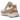 New Balance 992 MiUSA Sweet Caramel sneakers i vinkel med brun mockaöverdel, cremebeige skosnören och vit mellansula