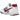 Nike Gato White Gym Red Gum Dark Brown Black sneakers i sidoprofil med vit ovandel, röd swoosh och gummisula