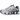 Nike Shox TL Metallic Silver sneakers i vinklad vy med skinande silverfärgad ovandel, distinkta stötdämpare och matchande snören