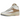 Jordan 2 Retro Craft Sunset Haze sneakers i vinkelad vy med vit överdel i läder, beige detaljer och snören