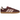 Adidas Samba OG Maroon Sand Strata Pony sneakers i sidoprofil med mörkröd ovandel i ponnyhår, sandfärgade detaljer och klassisk gummisula