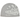 Broken Planet Logo Nylon Beanie Heather Grey sneakers sedd framifrån i grå nylon med den ikoniska Broken Planet-logotypen broderad på framsidan