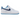 Nike Air Force 1 '07 'First Use - White University Blue' sneakers i sidoprofil med vit överdel i läder och ljusblå swoosh