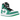Jordan 1 High Zoom Air CMFT Stadium Green sneakers i sidoprofil med vit och grön mockaöverdel samt svart swoosh