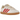 Adidas Samba OG Pony Hair Wonder Beige Better Scarlet sneakers i sidoprofil med beige ponnyhår och röda detaljer