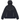 Nike Tech Woven Jacket Black/Black/Black sneakers i framifrån med svart vävt material, dragkedja och huva