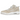 Jordan Spizike Low Sanddrift White sneakers i sidoprofil med beiga läderdetaljer, vit sula och matchande snören