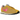 Nike LD-1000 SP Stussy Sanded Gold sneakers i vinklad vy med gyllene mesh, mocka och svart swoosh-logotyp på sidan
