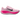 Nike Vomero Plus Pink Foam Hyper Pink sneakers i sidoprofil med rosa meshöverdel, vit mellansula och matchande skosnören