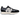 New Balance 327 Black sneakers i sidoprofil med svart ovandel, vit mellansula, mockadetaljer och stor vit logotyp