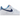Nike Air Force 1 '07 'First Use - White University Blue' sneakers i sidoprofil med vit överdel i läder och blå swoosh