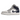 Jordan 1 Mid Wolf Grey Midnight Navy sneakers i sidoprofil med grå och vita läderpaneler samt mörka blå detaljer