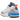Jordan Spizike Low White Blue Void sneakers i sidoprofil med vit lädermaterial, blå detaljer och klassiska skosnören