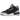 Jordan 3 Retro Black Cement sneakers i sidoprofil med svart läder, grått elefantmönster, röda skosnören och vit mellansula