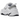 Nike M2K Tekno Cool White sneakers i vinklad vy med vit överdel i läder, chunky sula och synliga designdetaljer