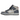 Nike Dunk High Pro SB 'Medium Grey' sneakers i sidoprofil med grå läderdetaljer, vita skosnören och matchande yttersula