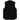 Carhartt WIP Classic Vest Black sneakers i framifrån-vy tillverkad i slitstarkt svart tyg med dragkedja och krage