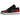 Jordan 1 Low Bred Twist sneakers i en klassisk sidoprofil med röd och svart läderöverdel, svarta skosnören och vit mellansula.