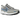 Nike Air Zoom Spiridon SP Metallic Silver Blue sneakers i vinkelvisning med metalliskt silvrigt mesh och blå detaljer på sulan