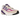New Balance 990v6 MiUSA Magenta Pop sneakers i vinkelprofil med lila mesh, mockaöverlägg och vit sula