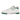 New Balance 550 White Classic Green sneakers i vinklad profil med vit läderöverdel, gröna detaljer och snören