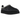 UGG Tasman Biarritz Slipper Black sneakers i vinklad vy med svart mockaovandel, flätad detalj och mjukt foder