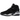 Jordan 8 Retro Chrome sneakers i en vinklad profil med svart nubuck-överdel, grå detaljer och karaktäristiska korsade remmar över snörningen