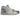 Nike Air Trainer 1 SP Travis Scott Grey Haze sneakers i sidoprofil med grå ovandel, kardborreband och brun sula.