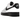Nike Air Force 1 Low '07 White Black sneakers i sidoprofil med vit överdel i läder och svart swoosh samt klassisk gummisula