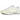 Nike Air Max 1 White Alabaster sneakers i vinkel med vit mesh-ovandel och gula designdetaljer på sula