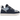 UGG Lowmel Dark Indigo Sea Salt sneakers i sidoprofil med mörkblå ovandel och snören