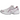 ASICS Gel-1130 White Taro Purple sneakers i sidoprofil med vit meshouppandel, lila och silverfärgade detaljer samt skosnören