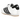 Adidas Taekwondo White Black sneakers i sidoprofil med vit leräderovandel, svarta ränder och platt gummisula