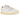 Jordan 1 Retro Low OG Rabbit Floral Swoosh sneakers i en vinklad vy med vit ovandel i läder och blommig swoosh