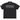 Supreme Twill Appliqué Polo Black sneakers framsida med svart twill-textur, klassisk krage och vita logodetaljer på bröstet