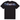 Supreme Tag Tee Black sneakers, framifrån med svart textil och den klassiska Supreme-logotypen tryckt centralt på bröstet