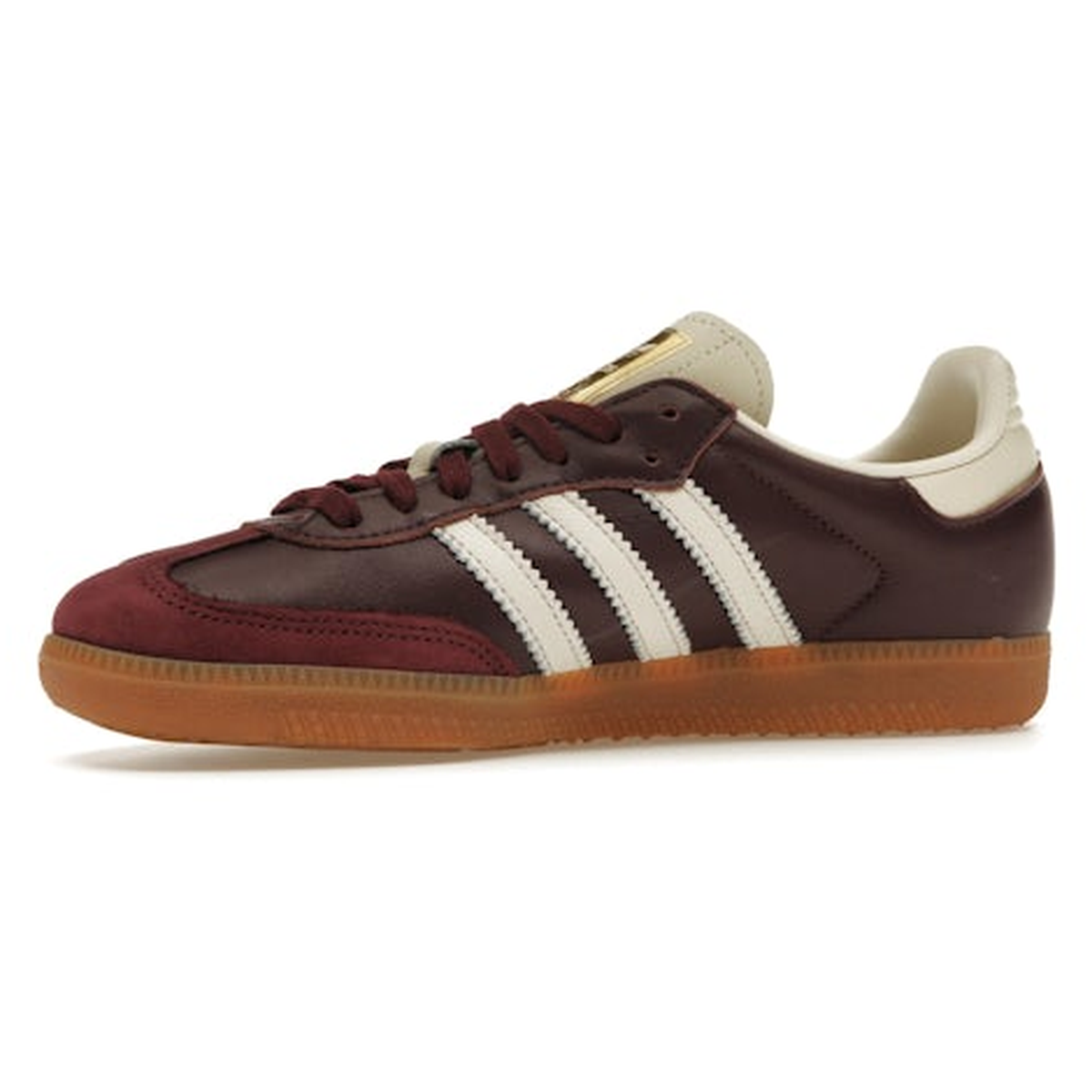 Miniatyrbild av Adidas Samba Maroon Metallic Gold 3