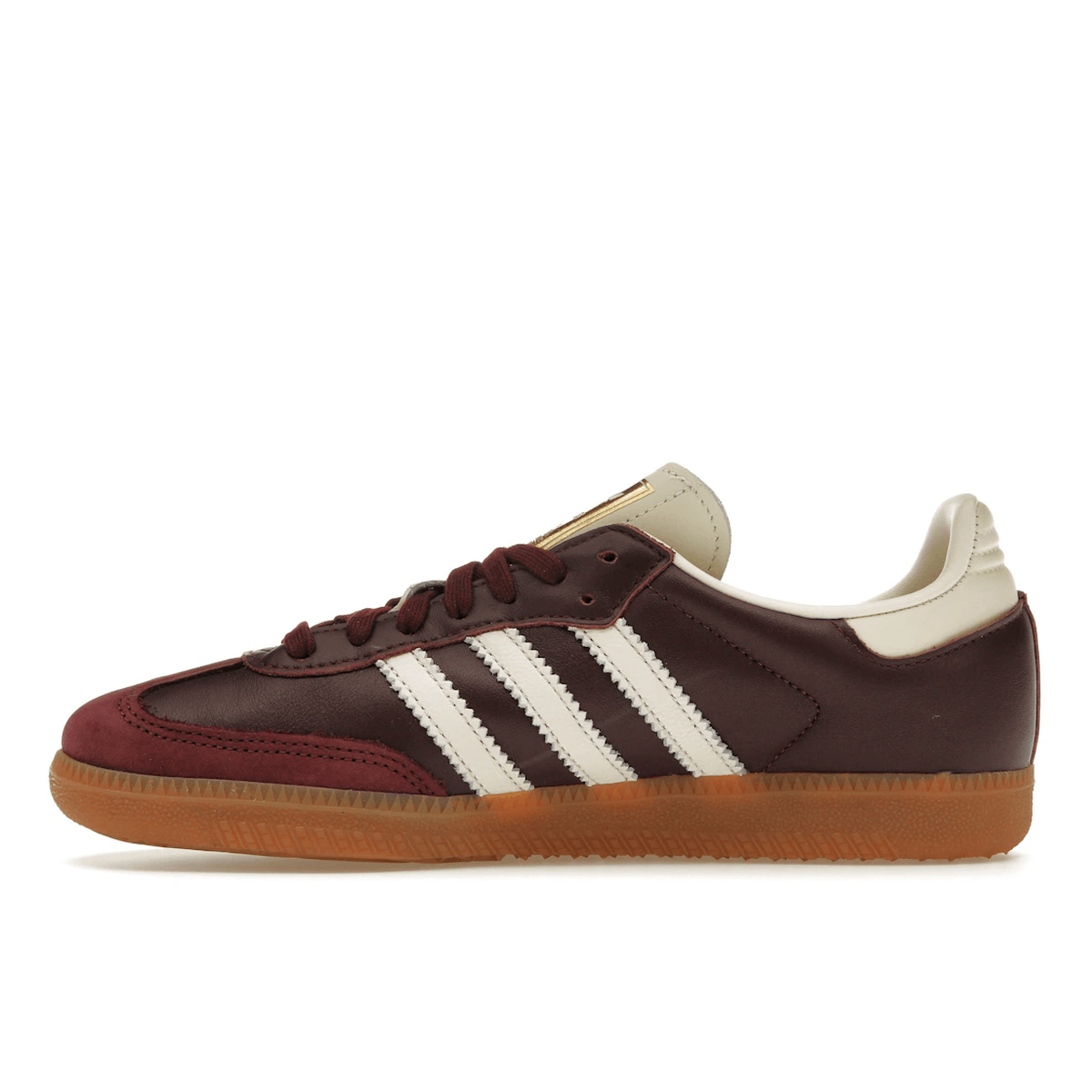 Miniatyrbild av Adidas Samba Maroon Metallic Gold 4