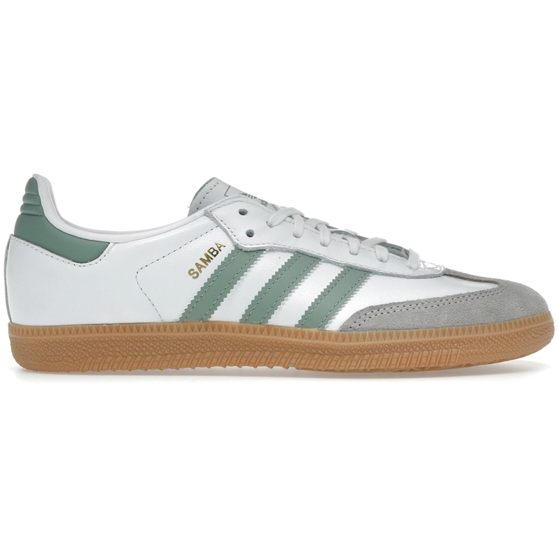 Adidas Samba OG Cloud White Silver Green