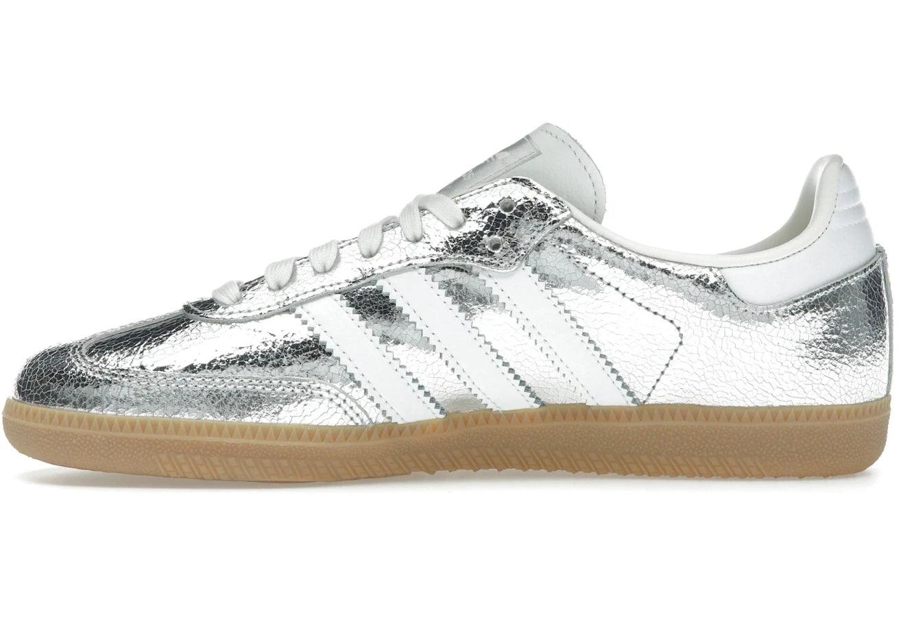 Miniatyrbild av Adidas Samba  Silver Metallic Cracked Leather 3