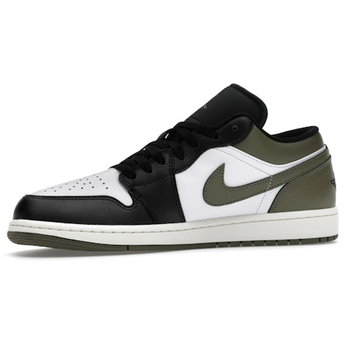 Miniatyrbild av Air Jordan 1 Low Black Toe Medium Olive 3