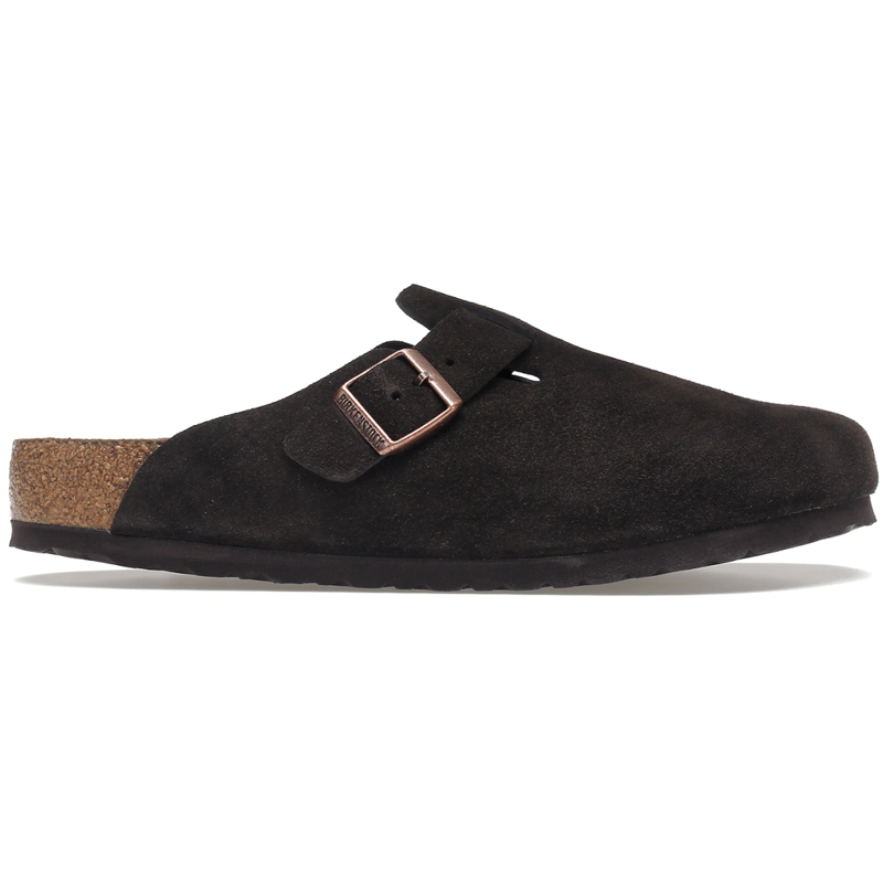 Birkenstock Boston Mocha Suede Narrow Fit