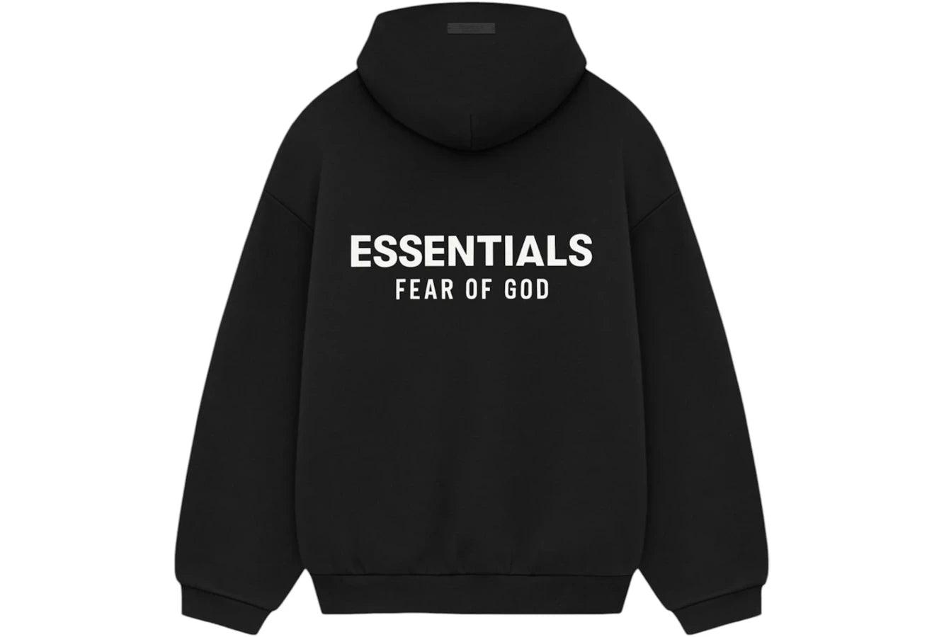 Miniatyrbild av Fear of God Essentials Fleece Hoodie Black FW24 2