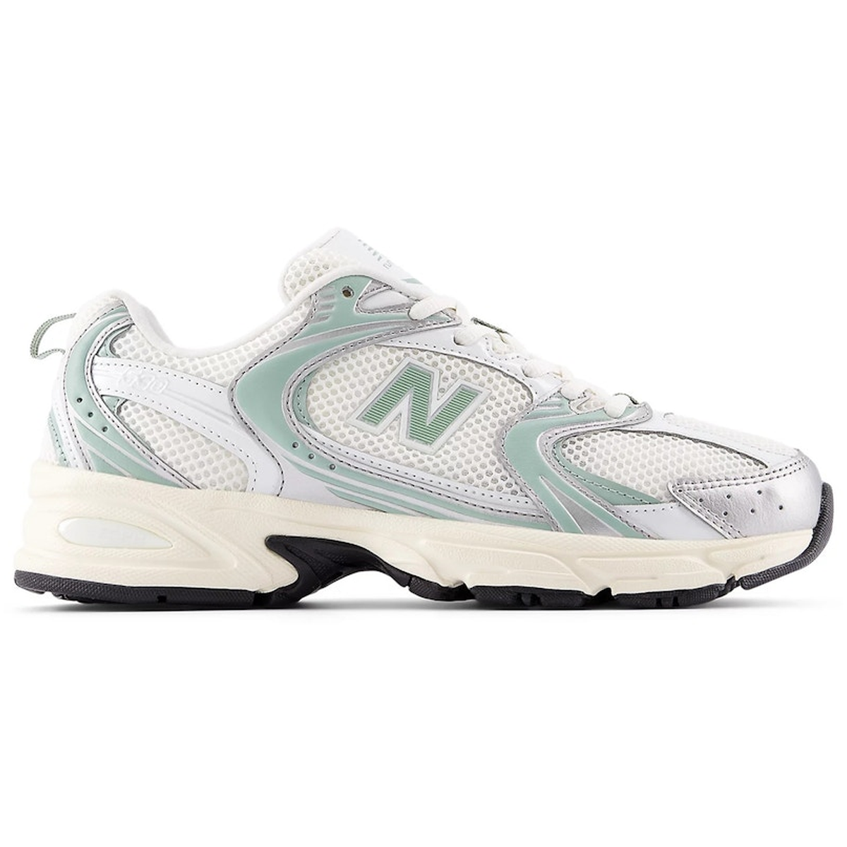 Miniatyrbild av New Balance 530 Silver Metallic Mosaic Green 3