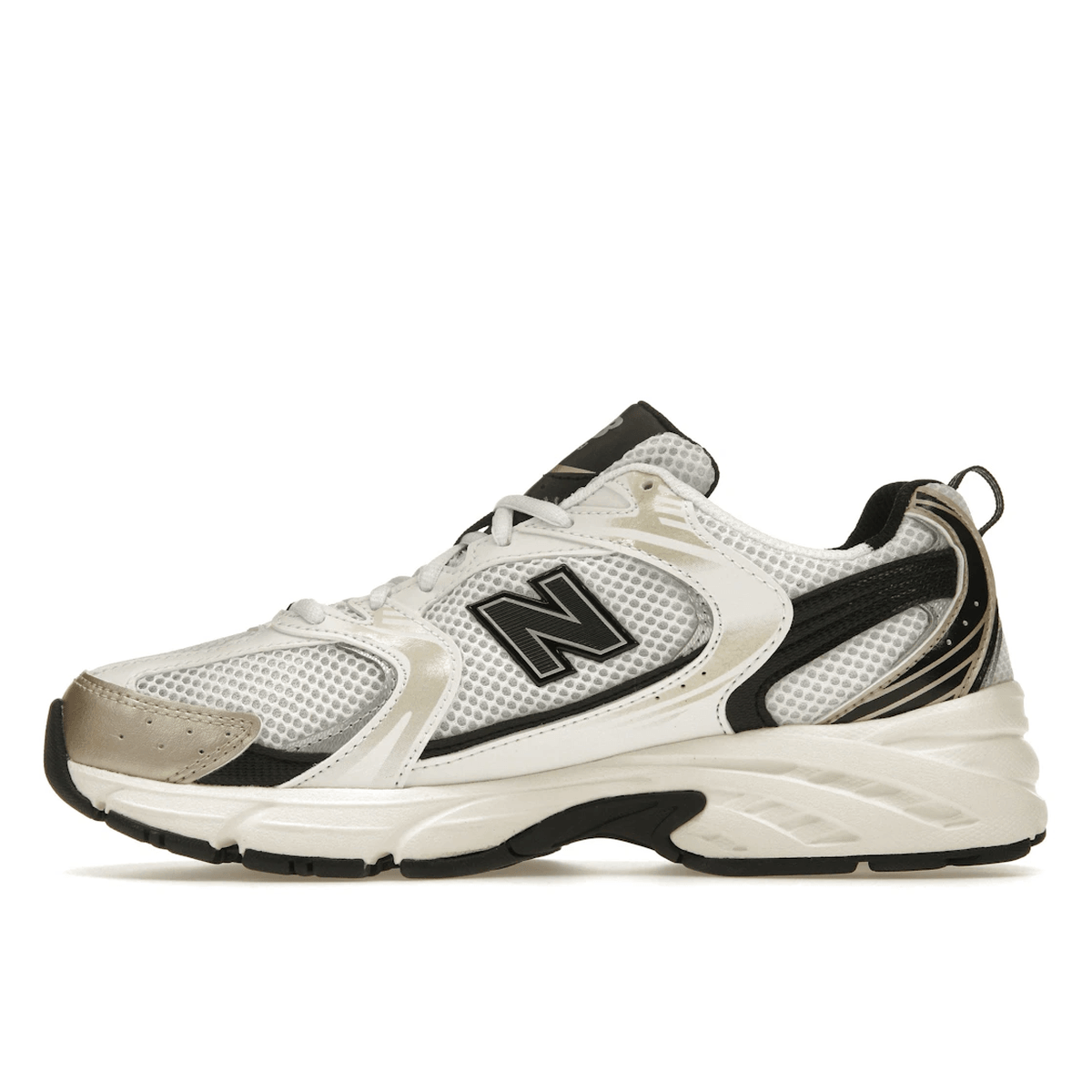 Miniatyrbild av New Balance 530 White Light Gold Metallic 3
