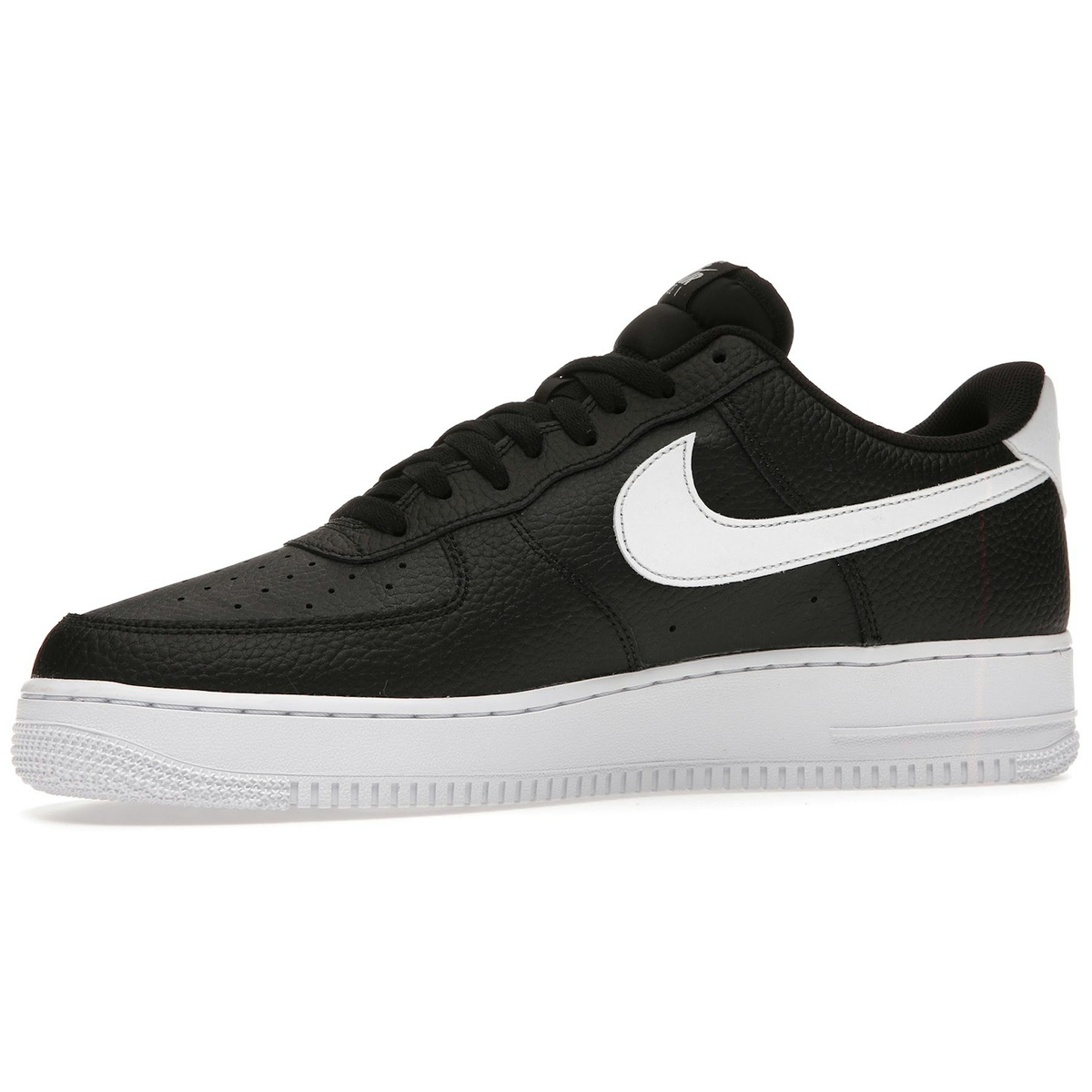 Miniatyrbild av Nike Air Force 1 Low 07 Black White Pebbled Leather 3